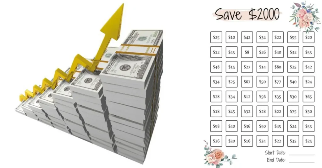 how to save $2000 in 2 months charts