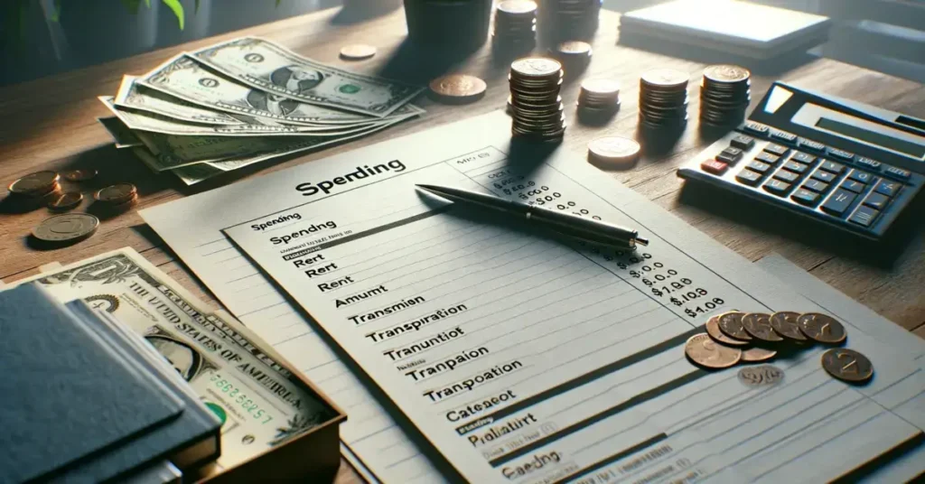 The reader categorizing his expenses according to the 50/25/25 rule.