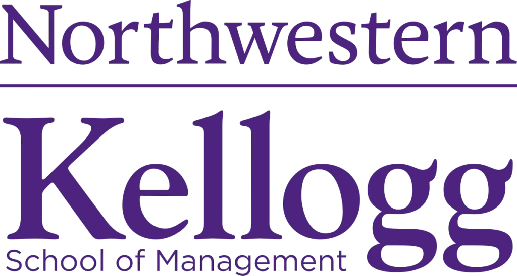 The logo of Kellogg, Northwestern University Kellogg School of Management.