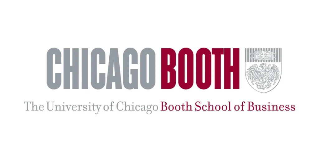 The logo of Chicago Booth, The University of Chicago Booth School of Business.